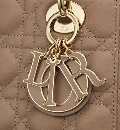 Small Lady Dior My ABCDior Bag Blush Ultramatte Cannage Calfskin | DIOR US
